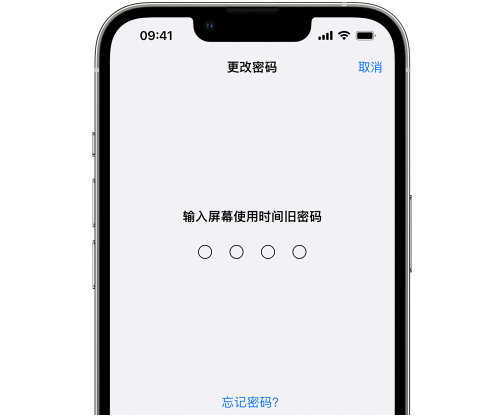 沙雅iPhone屏幕维修分享iPhone屏幕使用时间密码忘记了怎么办 