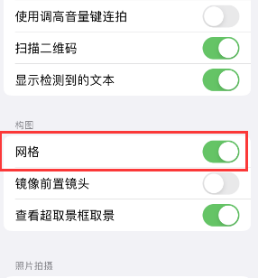 沙雅苹果手机维修网点分享iPhone如何开启九宫格构图功能 